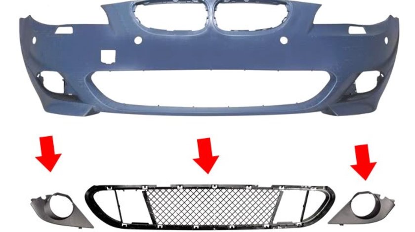 Set grile Bara M BMW Seria 5 E60 Mtech