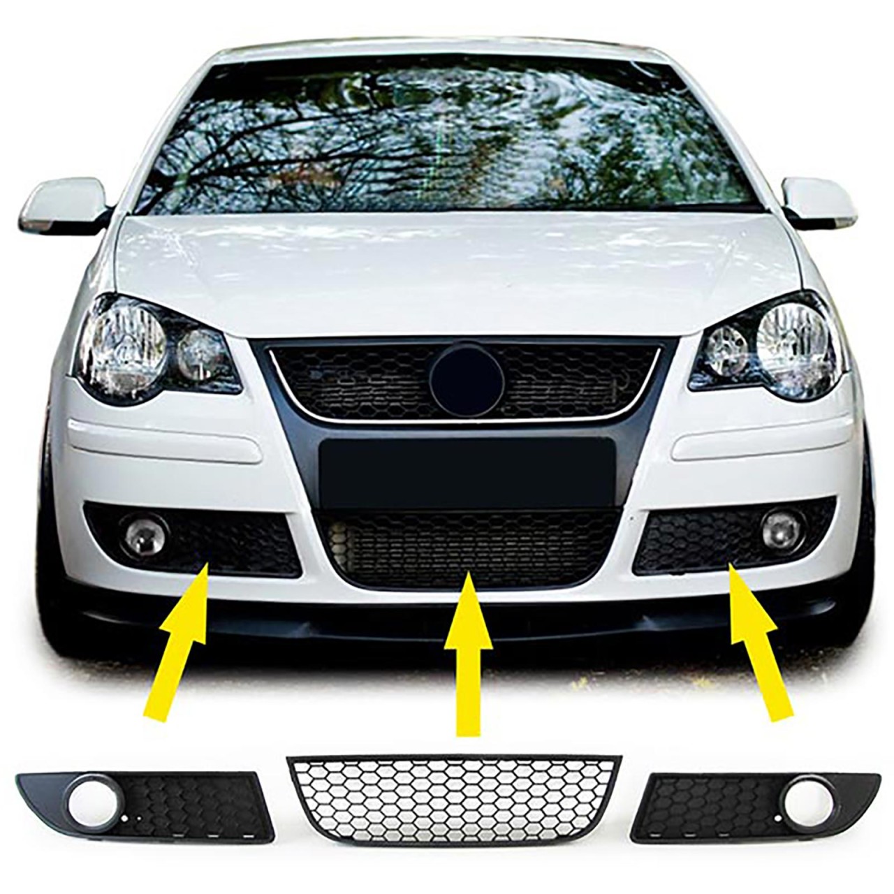 Set Grile in bara standard VW Polo 9N3 (2005-09)