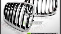 Set grile (nari) radiator full crom BMW X5 E70 lci