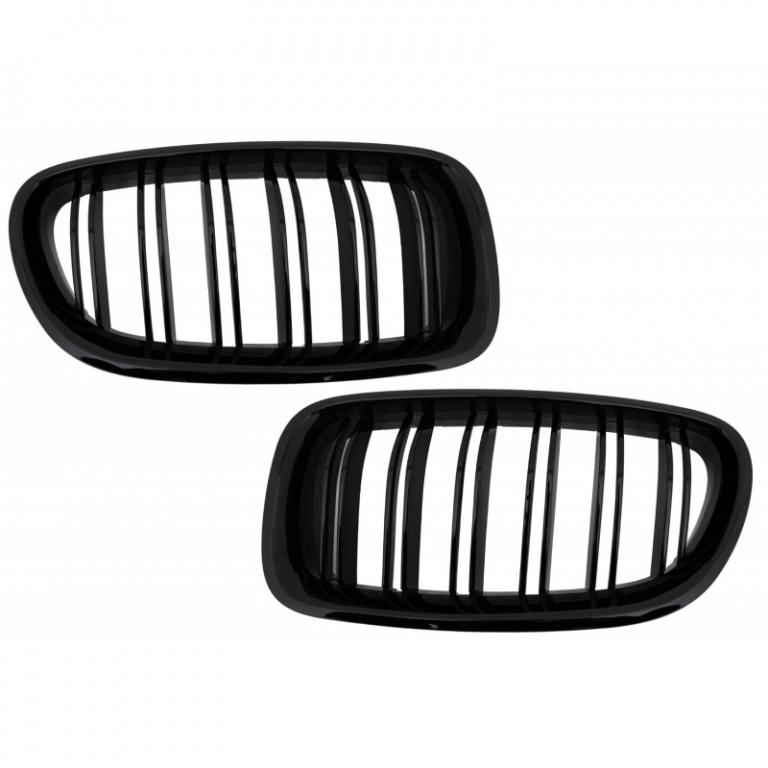 Set Grile Radiator Nari Bmw Seria 5 F11 2009-2016 M Design Negru Lucios FGBMF10DPB