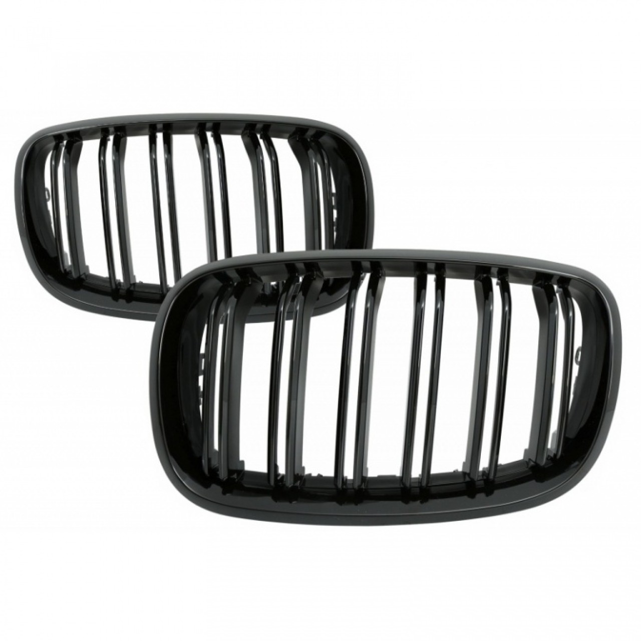 Set Grile Radiator Nari Bmw X5 E70 2006-2013 M Design Negru Lucios FGBME70DPBG