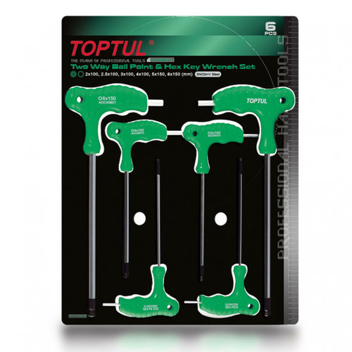 Set Hexagoane Cu Maner Toptul 6 Buc GAAS0601