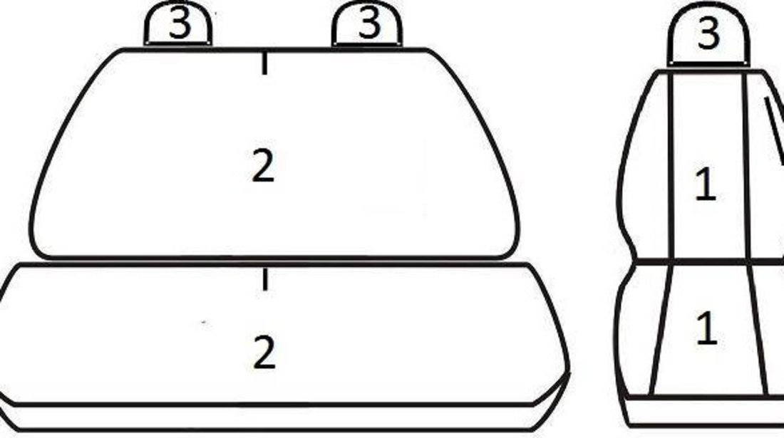 Set Huse Scaun Astra Peugeot Boxer 1, 2 1994-2006 2+1 S-/07_T06