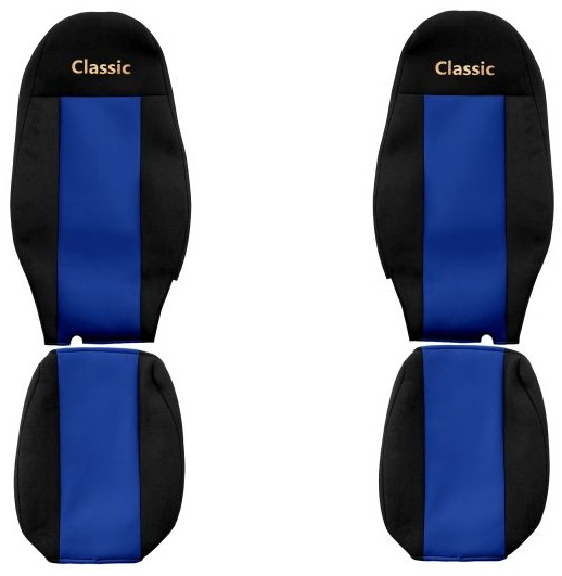 Set Huse Scaun Camion F-Core Classic Albastru F-CORE PS27 BLUE