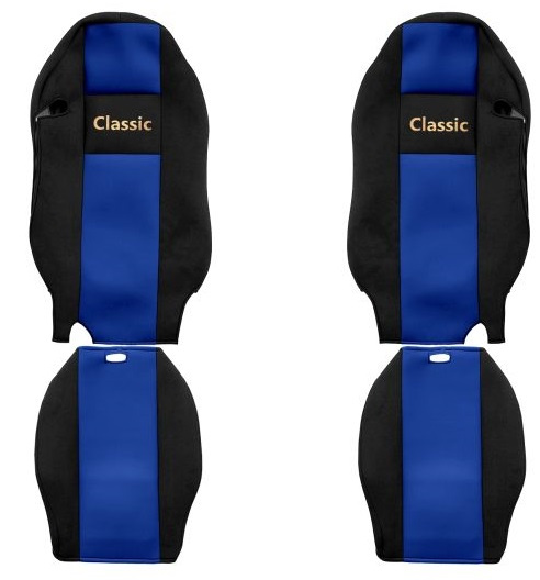 Set Huse Scaun Camion F-Core Classic Albastru F-CORE PS24 BLUE