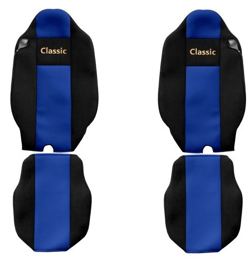 Set Huse Scaun Camion F-Core Classic Albastru F-CORE PS30 BLUE