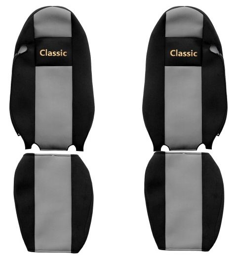 Set Huse Scaun Camion F-Core Classic Gri F-CORE PS08 GRAY