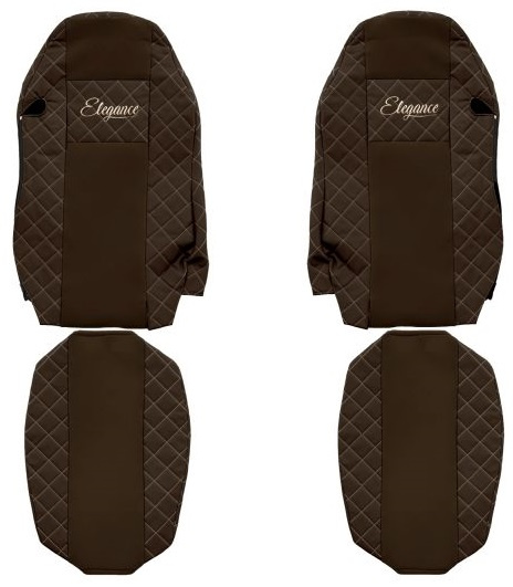 Set Huse Scaun Camion F-Core Classic Maro F-CORE FX06 BROWN
