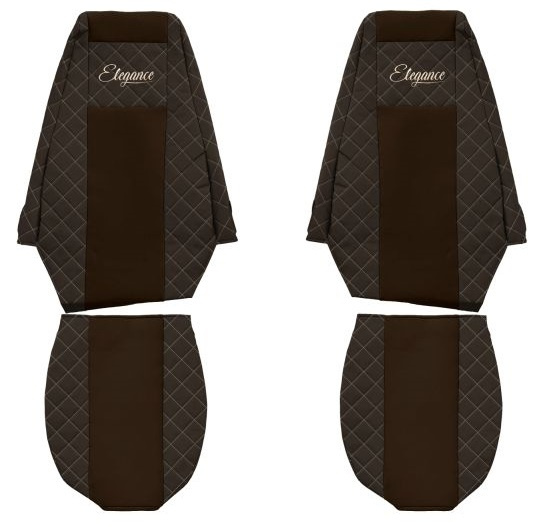 Set Huse Scaun Camion F-Core Classic Maro F-CORE FX09 BROWN
