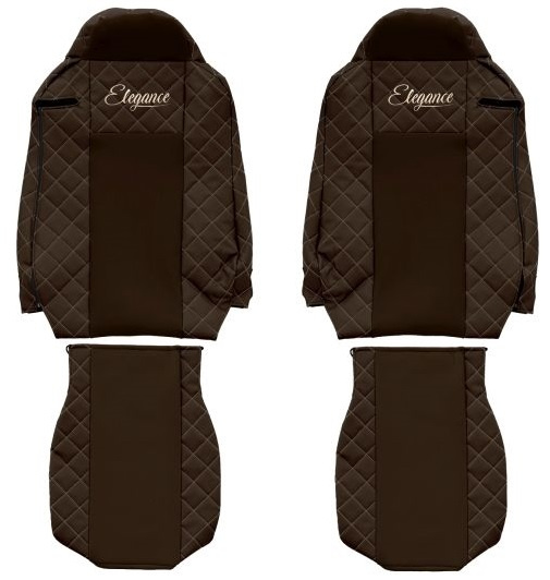Set Huse Scaun Camion F-Core Classic Maro F-CORE FX17 BROWN
