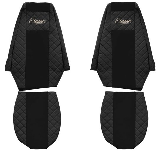 Set Huse Scaun Camion F-Core Classic Negru F-CORE FX08 BLACK