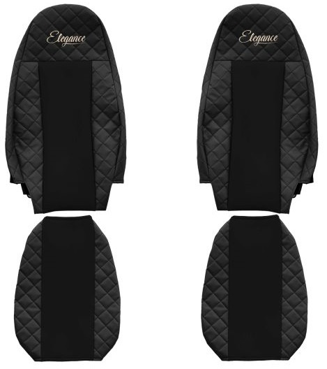 Set Huse Scaun Camion F-Core Classic Negru F-CORE FX01 BLACK