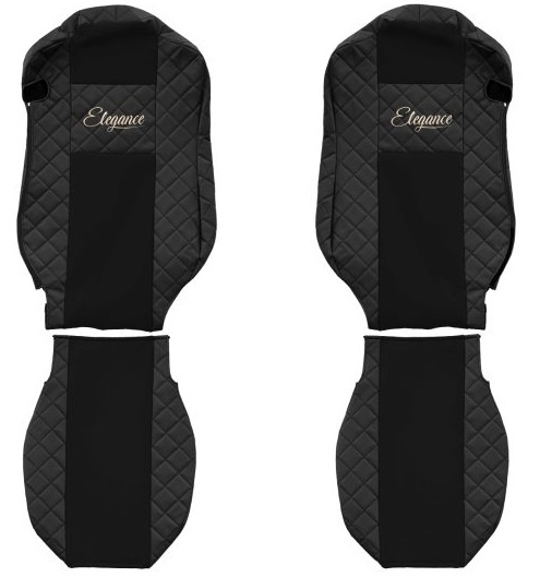 Set Huse Scaun Camion F-Core Classic Negru F-CORE FX13 BLACK