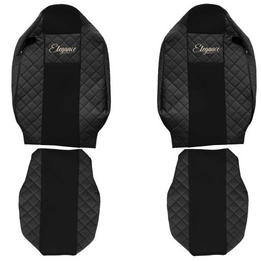 Set Huse Scaun Camion F-Core Classic Negru F-CORE FX11 BLACK