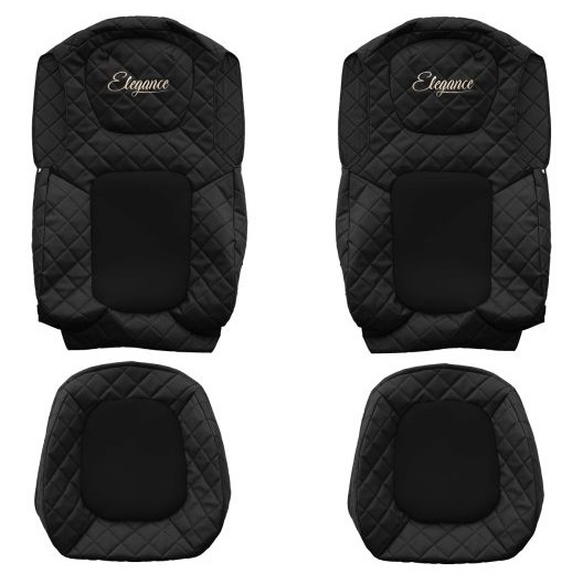 Set Huse Scaun Camion F-Core Classic Negru F-CORE FX24 BLACK