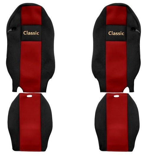 Set Huse Scaun Camion F-Core Classic Rosu F-CORE PS24 RED