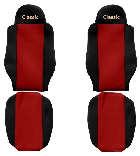Set Huse Scaun Camion F-Core Classic Rosu F-CORE PS05 RED