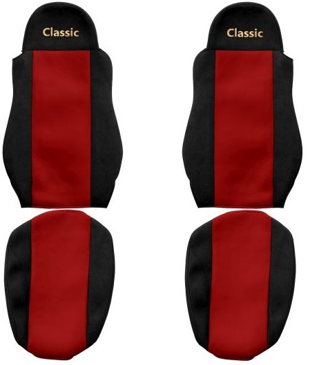 Set Huse Scaun Camion F-Core Classic Rosu F-CORE PS01 RED