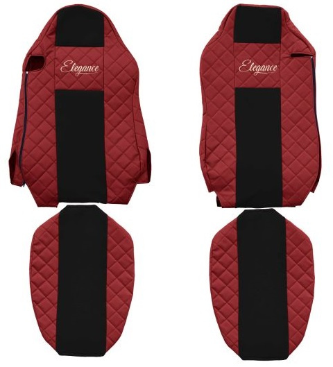 Set Huse Scaun Camion F-Core Classic Rosu/Negru F-CORE FX18 RED