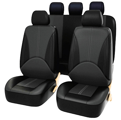 Set Huse Scaun Fata / Spate Carmax Negru / Gri 55087