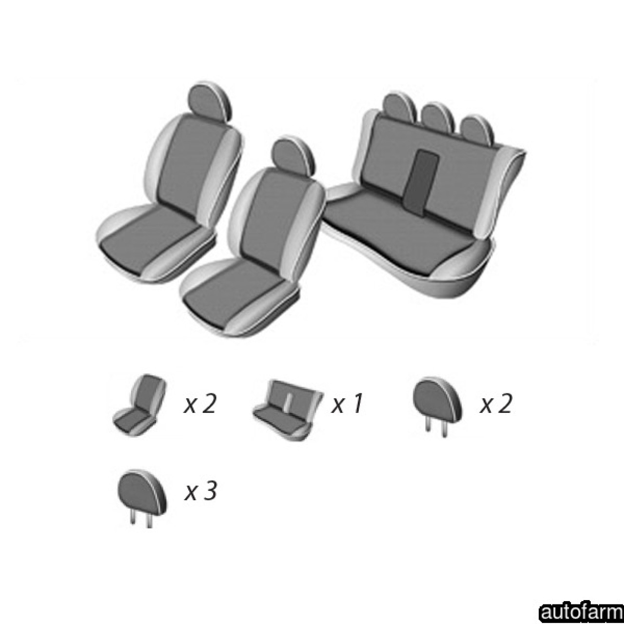 SET HUSE SCAUN MERCEDES W203 C-CLASS 200