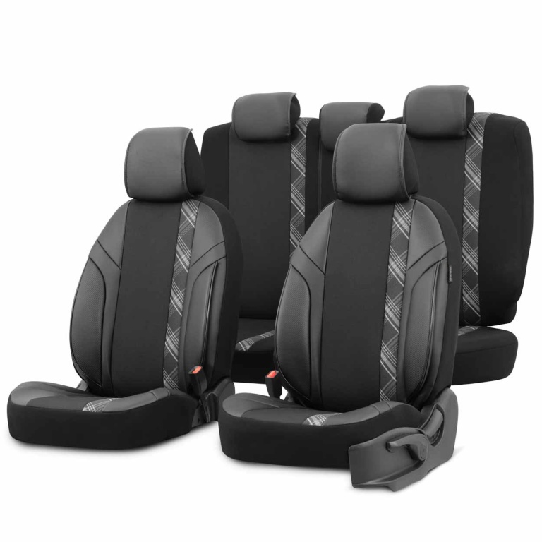 Set Huse Scaun Otom Horizon 1808 Blacked / Smoked 3 Zip OT86747