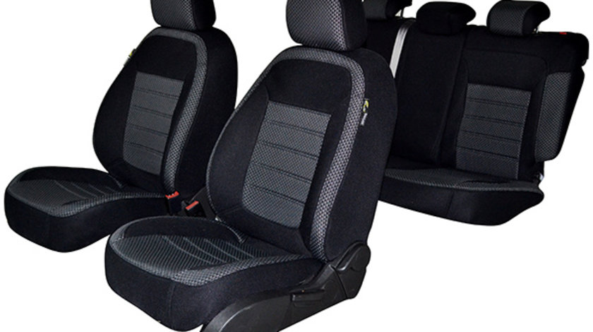 SET HUSE SCAUN SKODA OCTAVIA II FACELIFT 2010-2012 (BANCHETA FRACTIONATA) TIP 1 CU TETIERE SPATE IN FORMA DE L