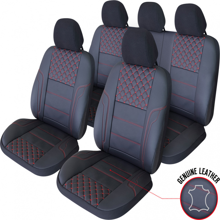 Set Huse Scaun Umbrella Exclusive Leather Queen Negru UMB-R 121393