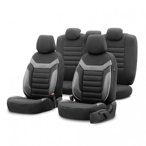 Set Huse Scaun Umbrella Individual Negru / Gri IND-202