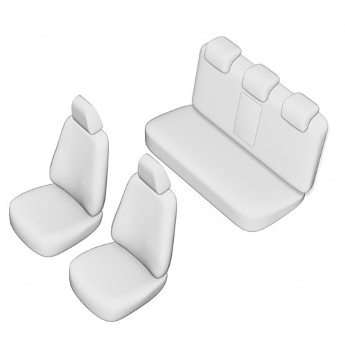 Set Huse Scaun Umbrella Pentru Audi A4- (b6) 2002-2008 Cu Tetiere Spate In Forma De L 45895