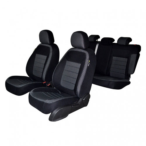 Set Huse Scaun Umbrella Pentru Fiat Doblo 5 Locuri 2010- (bancheta Fractionata) Cu Tetiere Spate In ...