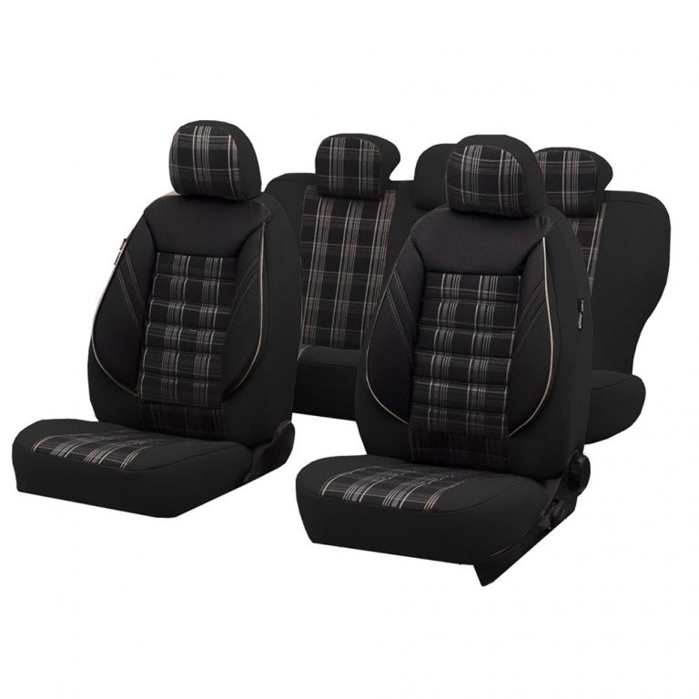 Set Huse Scaun Umbrella Sport Negru-Bej S-812.2