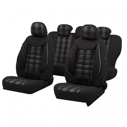 Set Huse Scaun Umbrella Sport Negru-Bej S-812.2