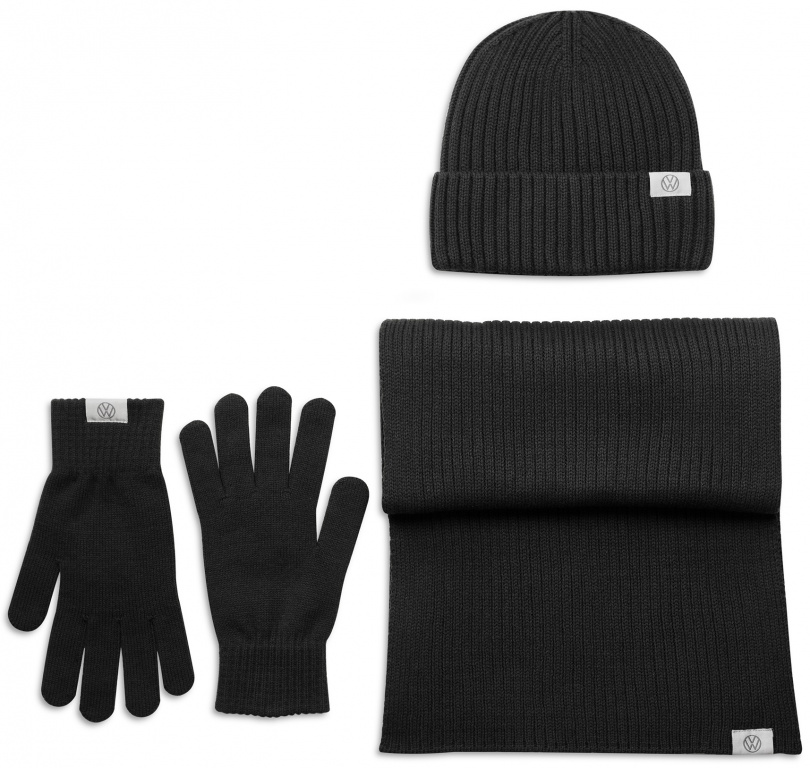 Set Iarna Esarfa / Caciula / Manusi Unisex Oe Volkswagen Antracit 1K6084303B