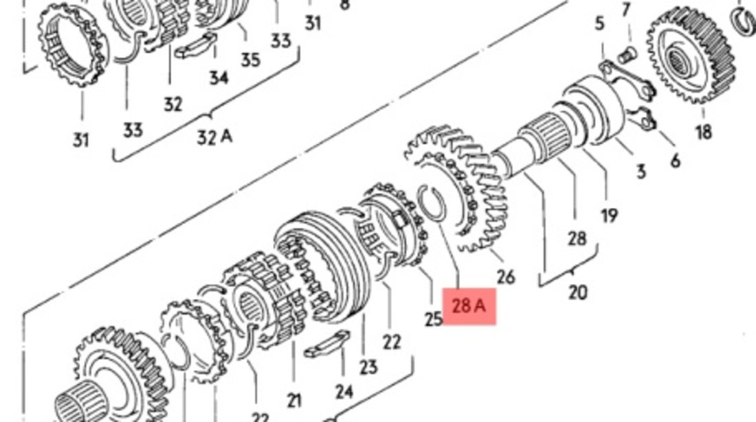 Set inel siguranta pinion cutie Volkswagen Golf 6 (AJ5) Variant 2010 2.0 TDI OEM 008311231