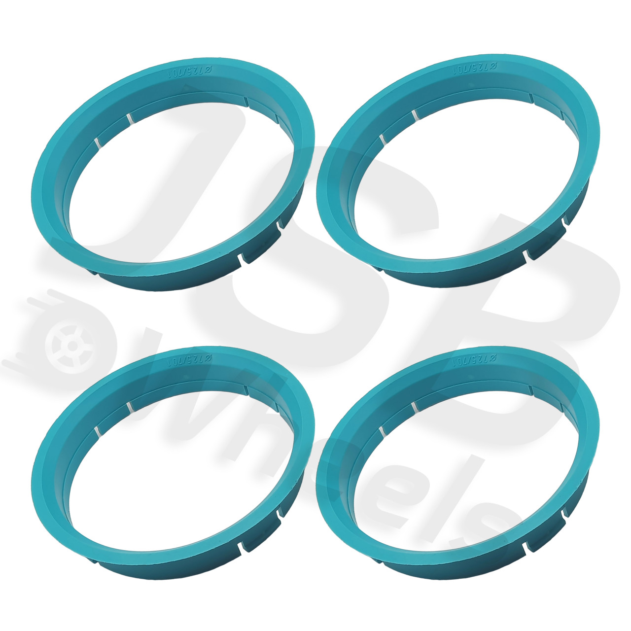 Set inele de centrare ghidaj jante noi 72.5-70.1 mm Land Rover