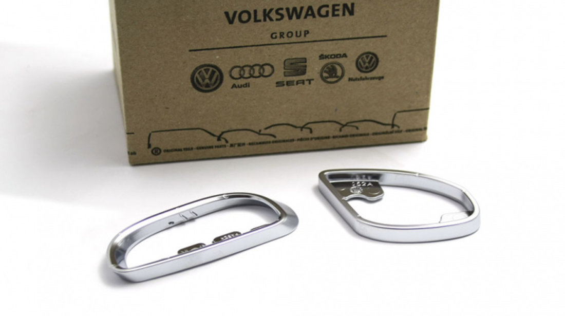 Set Inele Ornament Maner Usa Spate Dreapta Oe Volkswagen Passat B7 2010-2015 Aluminiu 3AA898198B3Q7