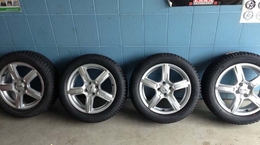 Set jante 16 Brock cu cauciucuri 195/55/16 Michelin noi de iarna