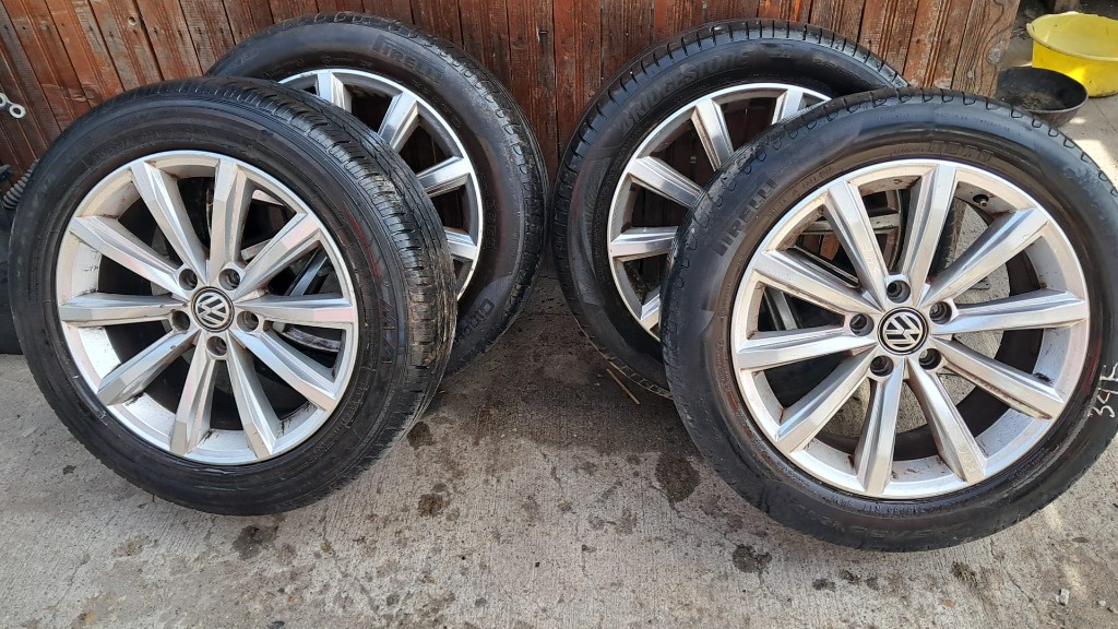 Set jante 5x112 215/55 r17 Vw Skoda Audi cod 6G601025D 7.0Jx17H2 ET40