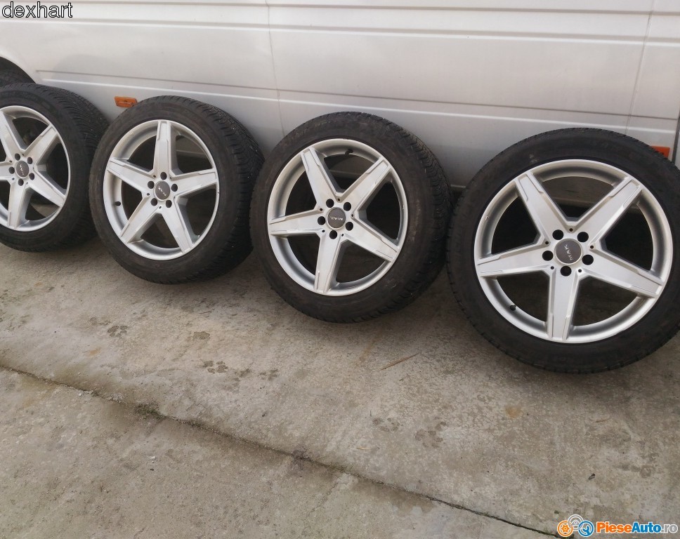 Set jante aliaj 5x112 pe 19 cu anvelope 