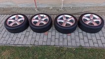 Set Jante aliaj Audi 5x112 R17 cu anvelope de vara