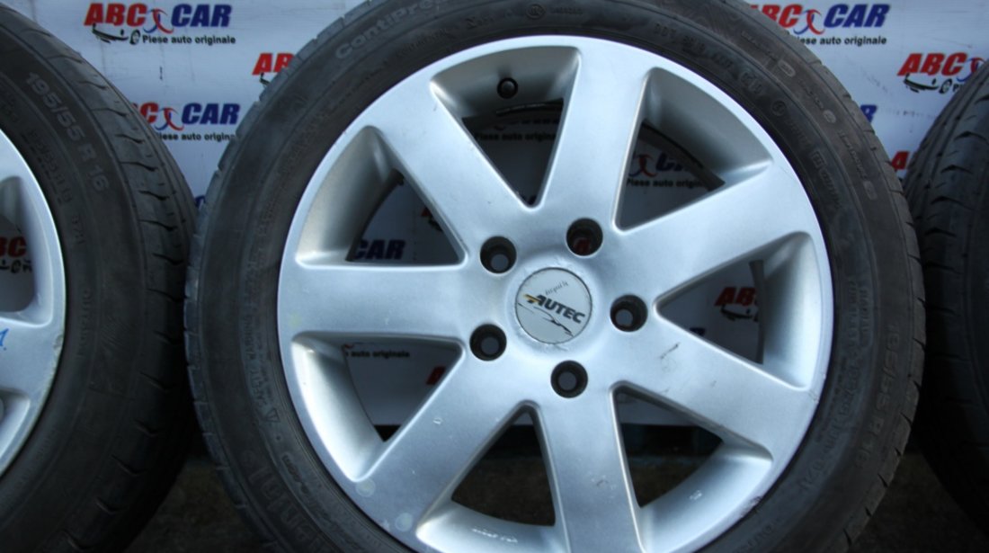 Set jante aliaj Autec cu anvelope Continental 195 / 55 / R16 5X120 ET 45 7.0JX16H2 BMW Seria 1 E87 model 2007