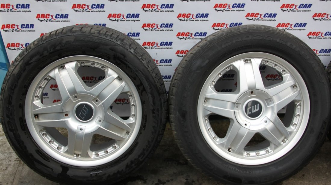 Set jante aliaj Borbet cu anvelope 255 / 55 / R18 ET 53 5X130 VW Touareg 7L model 2006