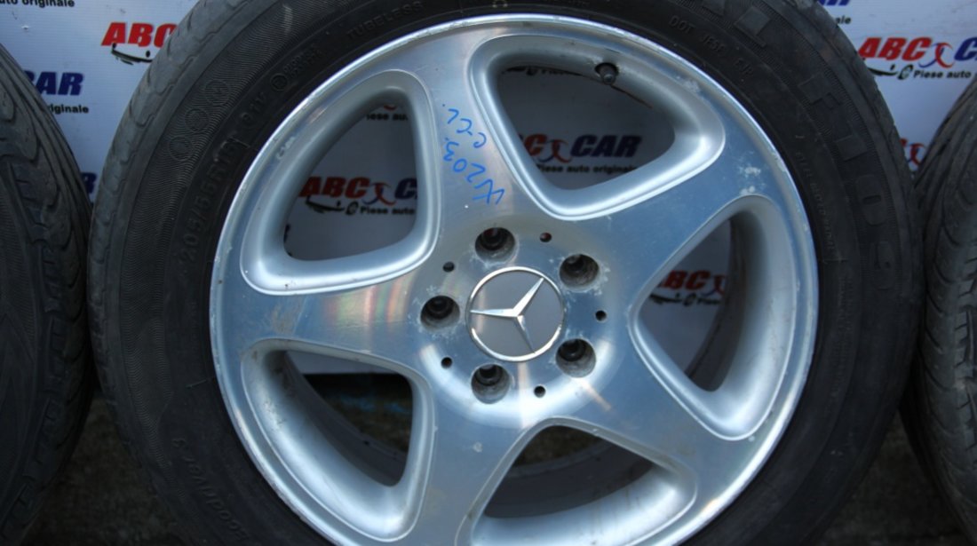 Set jante aliaj Borbet cu anvelope Mercedes E-CLASS W212 205 / 60 / R16 5X112 ET42 model 2012