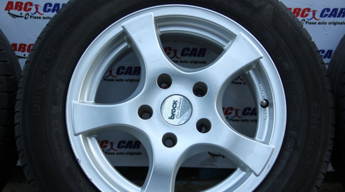 Set jante aliaj Brock cu anvelope Michelin ET 35 5X120 7JX16H2 BMW Seria 3 E46 model 2003