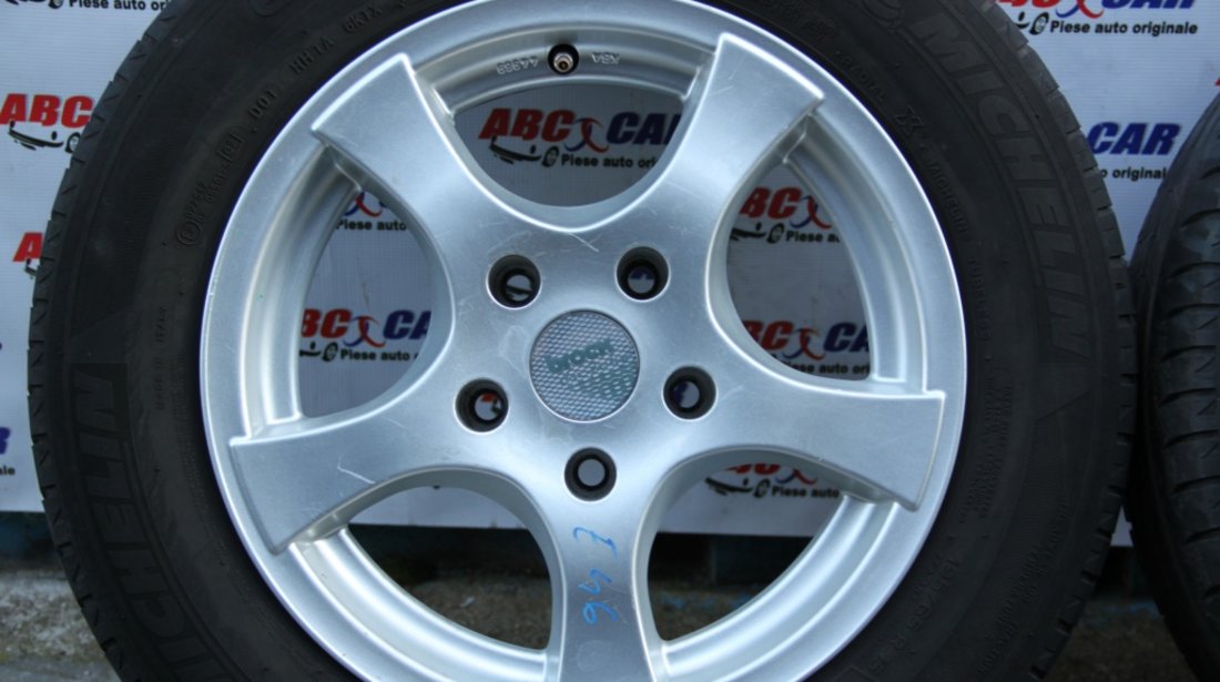 Set jante aliaj Brock cu anvelope Michelin ET 35 5X120 7JX16H2 BMW Seria 3 E46 model 2003