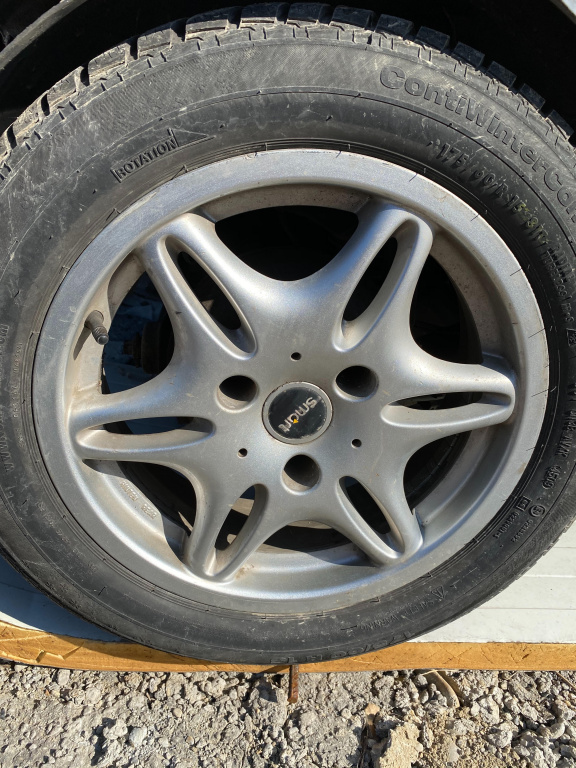 Set jante aliaj (cauciuc iarna) Smart 175/60/R15