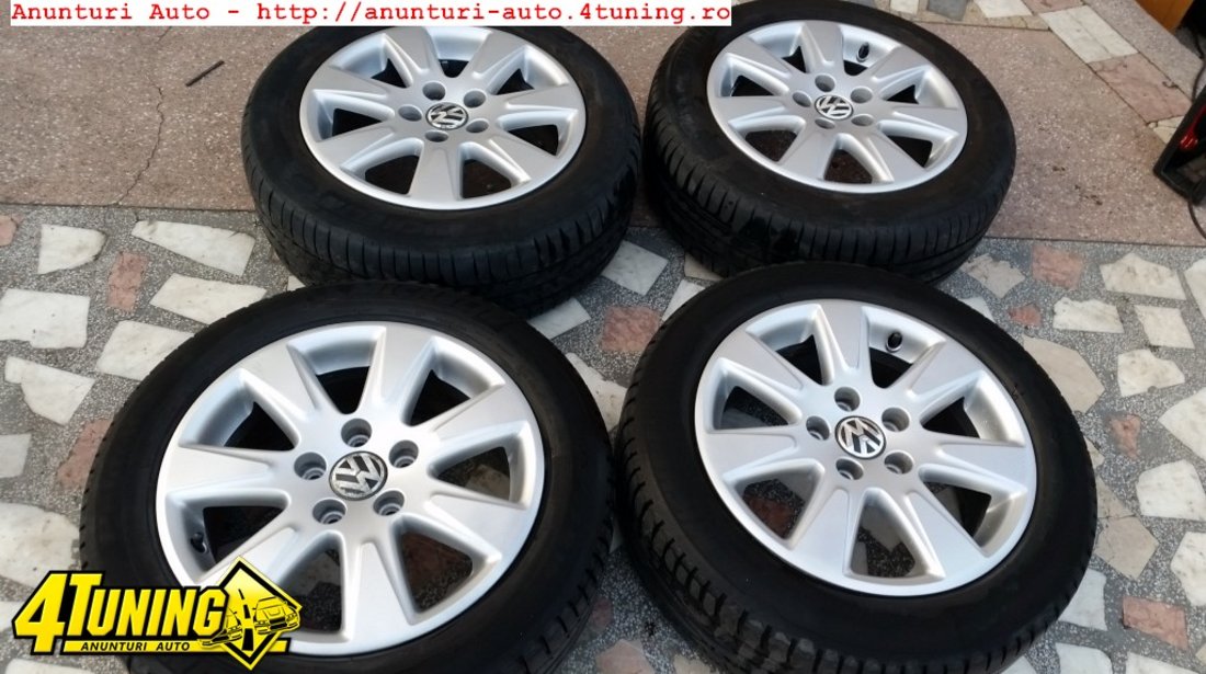 Set jante aliaj cauciucuri vw passat golf5 etc 5 x 112 16 toli