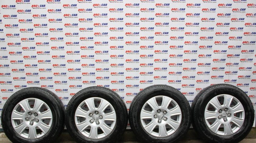 Set jante aliaj cu anvelope 215 / 65 / R16 ET 33 5X112 Brigestone Audi Q3 8U cod: 8U0601025 model 2014