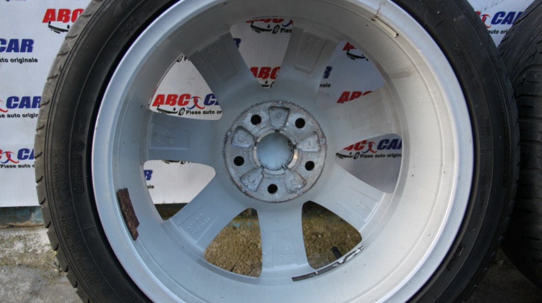 Set jante aliaj cu anvelope 225 / 45 / R17 5X112 ET 54 7.0JX17H2 R17 Seat Altea cod: 1P0601025J model 2009